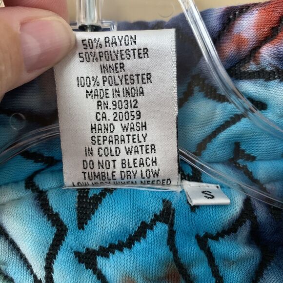 Parsley & Sage Jacket Blazer Sz Small Quilted One Button Dip Dyed Pockets B7 - Picture 5 of 5